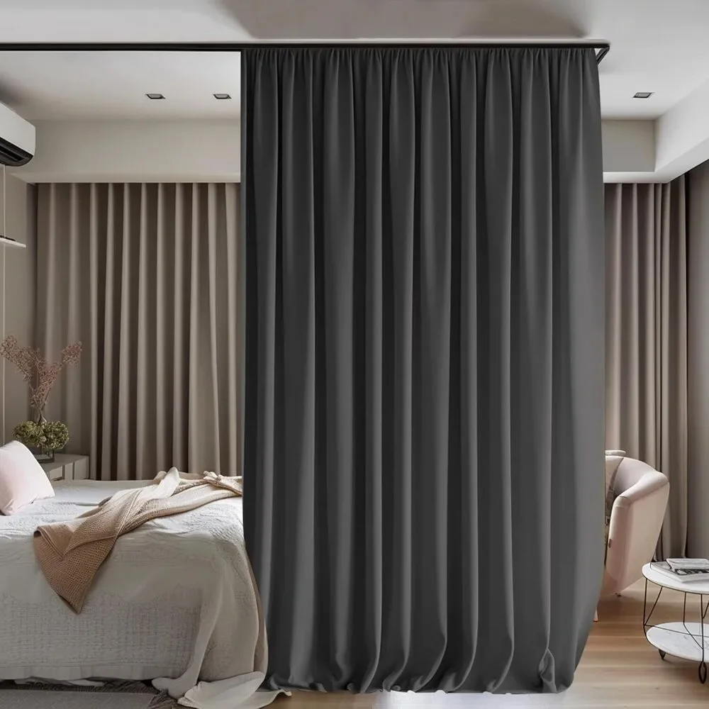 Room Dividers Blackout Curtains Track Ceiling Mount Ceiling Track for Curtain...